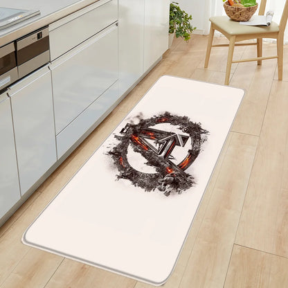 Christmas Kitchen Mats Entrance Doormat Decor Winter Xmas Hallway Balcony Rugs Bath Non-slip Foot Pad Christmas Decorations