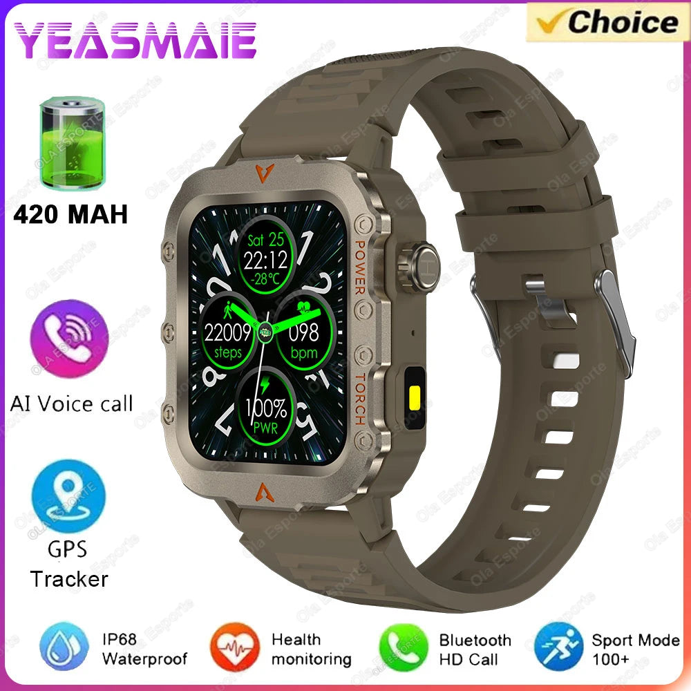 Military GPS Smartwatch – Rugged & Adventure-Ready