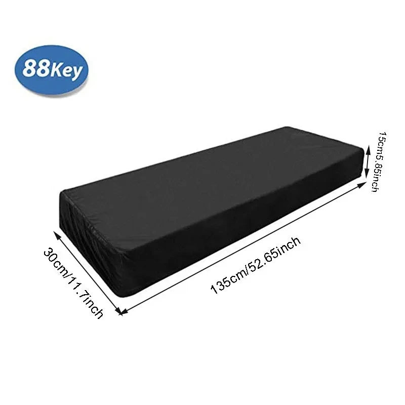 61/88 Keys Piano Keyboard Dust Cover - Adjustable Breathable Canvas for Digital/Electric/Electronic Pianos, Waterproof & Dustp