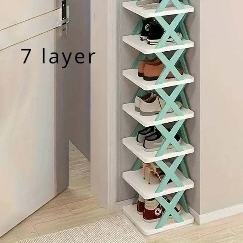 Shoe Storage Shelf Shoe Rack Organizer Organizers Racks Indoor Storage Furniture Bedroom Multi-Layer Detachable Storage Cabinet