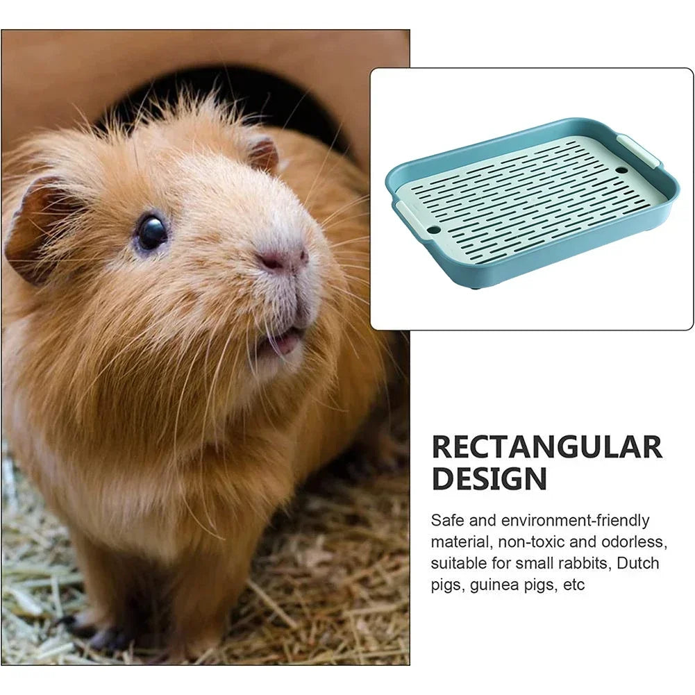 Small Pet Toilet Tray - Rabbit Litter Box for Pets