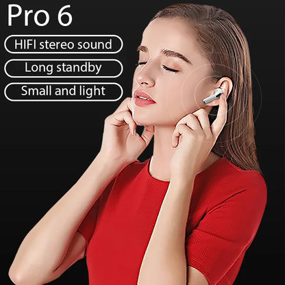 Air Pro 6 TWS Wireless Bluetooth Earphones Headphones Mini earphones for Android Xiaomi