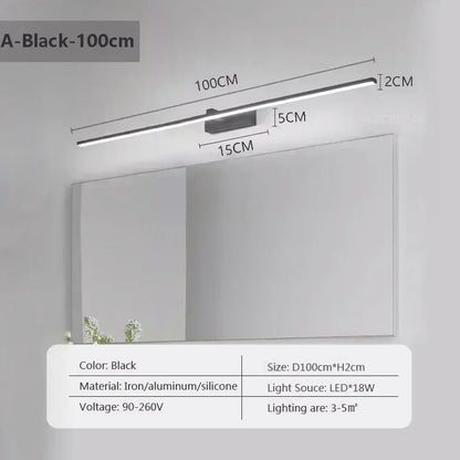 Modern LED Wall Lamp, Sleek Strip Light for Indoor Spaces