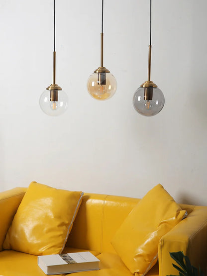 Nordic Modern Glass Ball Island Pendant