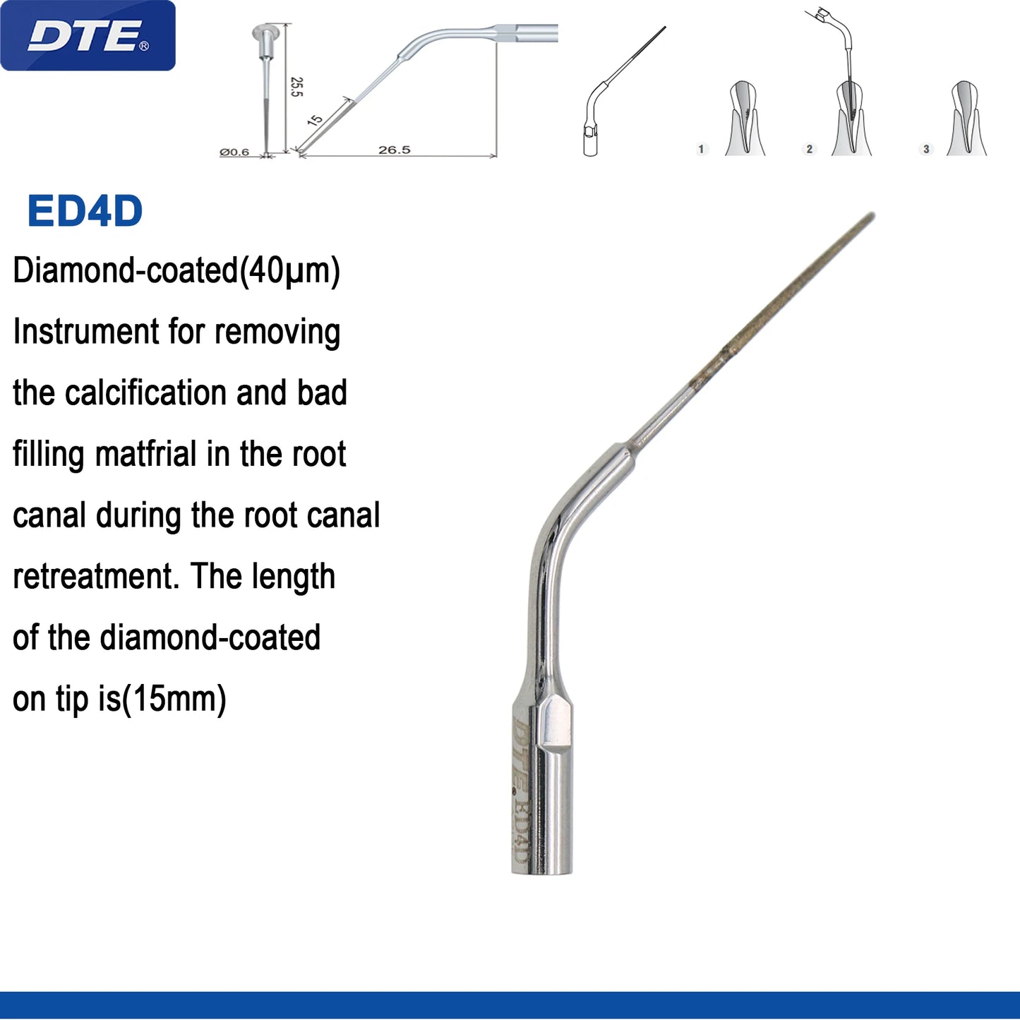 Woodpecker DTE Dental Ultrasonic Scaler Tips Scaling Endo Tip Dentistry Instruments Medical Accessories Fit EMS Satelec  NSK
