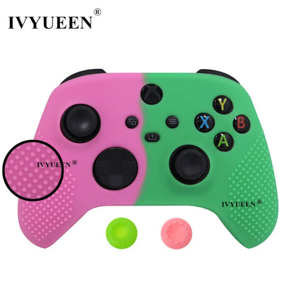 IVYUEEN MixColor Protective Silicone Skin for XBox Series S X XSS XSX Controller ThumbStick Grip Caps Gamepad Protector Cover