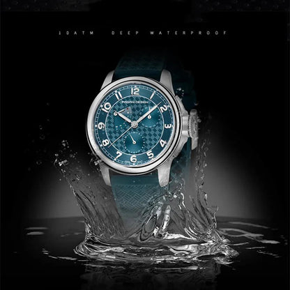 New Arrival 40mm Japan TMI VH88 Movt Sapphire Crystal Calendar 24 Hours 100M Waterproof Quartz Wristwatches for Men