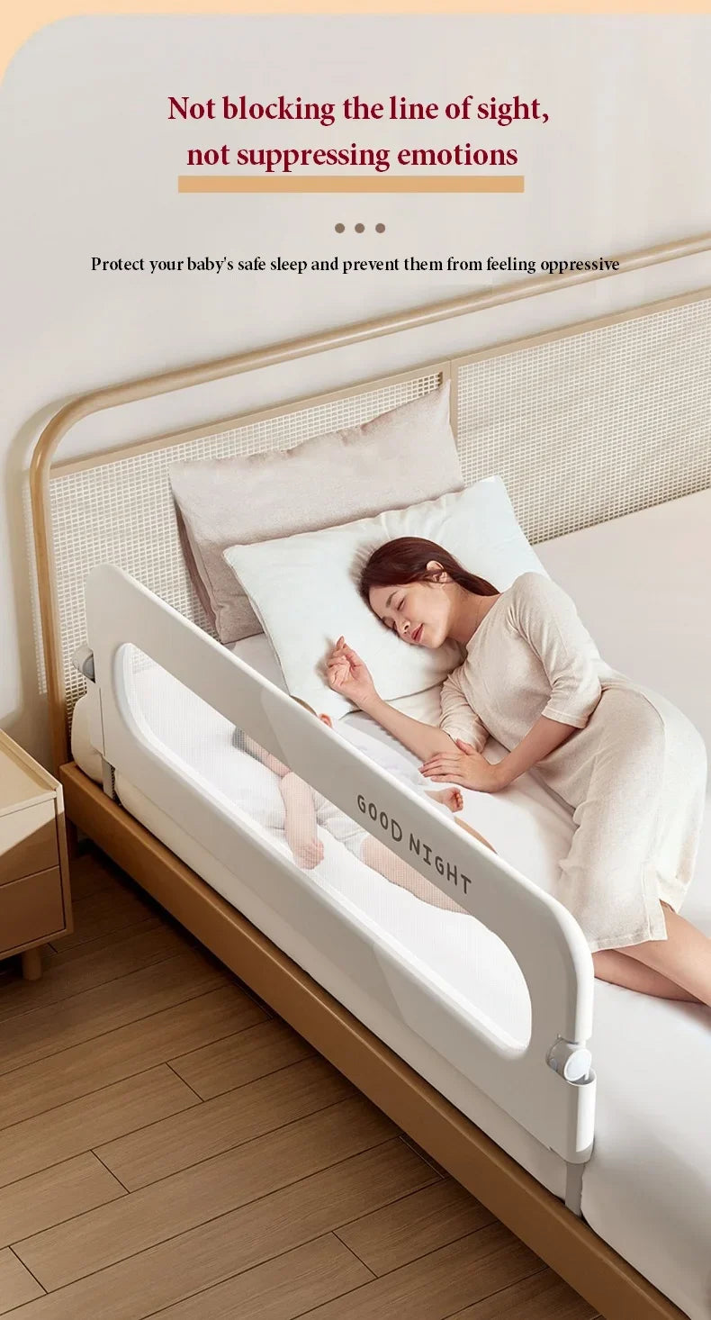 Bed Guardrail Adjustable Baby Safety Bed Barrier Anti-Fall Baby Crib Bumper Handrail Bed Safety Rails Kids Fall Out Protection