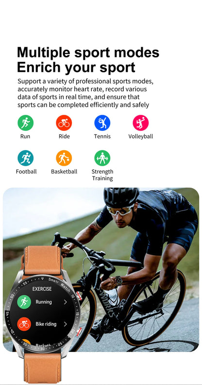 1.5" Touchscreen Smartwatch with Bluetooth Calls & Fitness Tracker