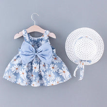 Daniela Daisy Print Back Big Bow Decor Beach Dress