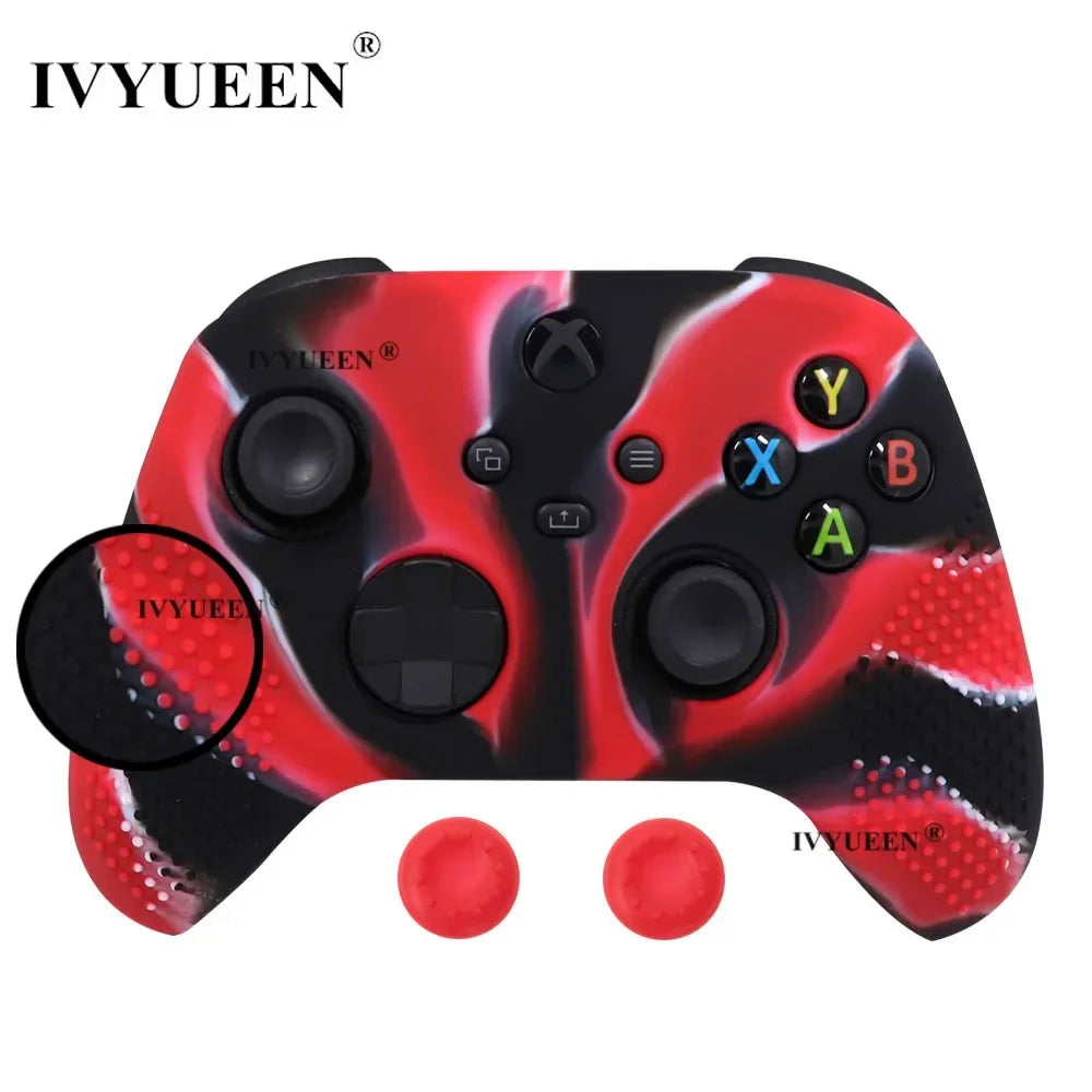 IVYUEEN MixColor Protective Silicone Skin for XBox Series S X XSS XSX Controller ThumbStick Grip Caps Gamepad Protector Cover