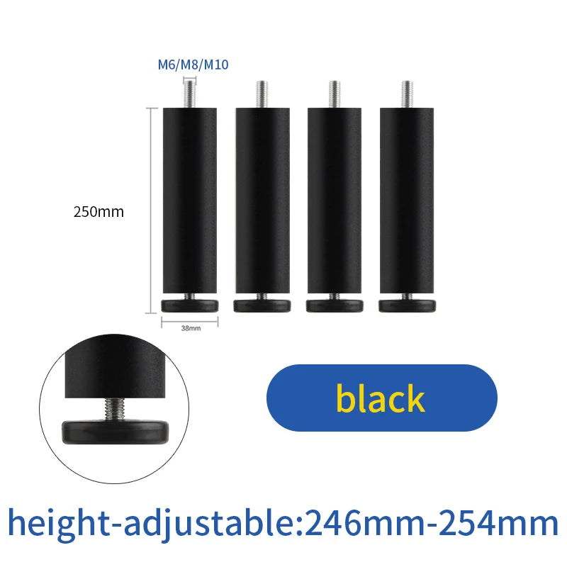 furniture height adjustment foot cabinet support feet  M8 M6 M10 leveling sofa feet  table feet fridge legs for washing machine