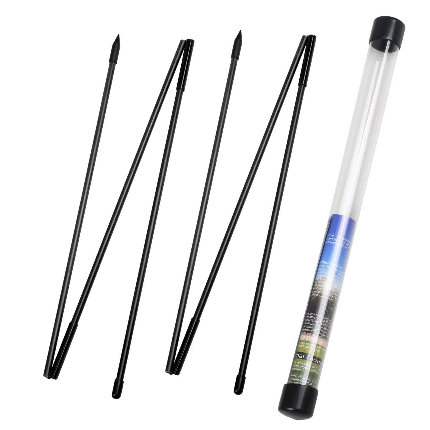 Golf Alignment Sticks 2 Sets 48inch Alignment Practice Rods Collapsible 6 Colors Golf Alignment Sticks Golf Swing Training Tools