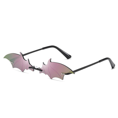 Ocean Turquoise Rimless Sunglasses for Men and Women