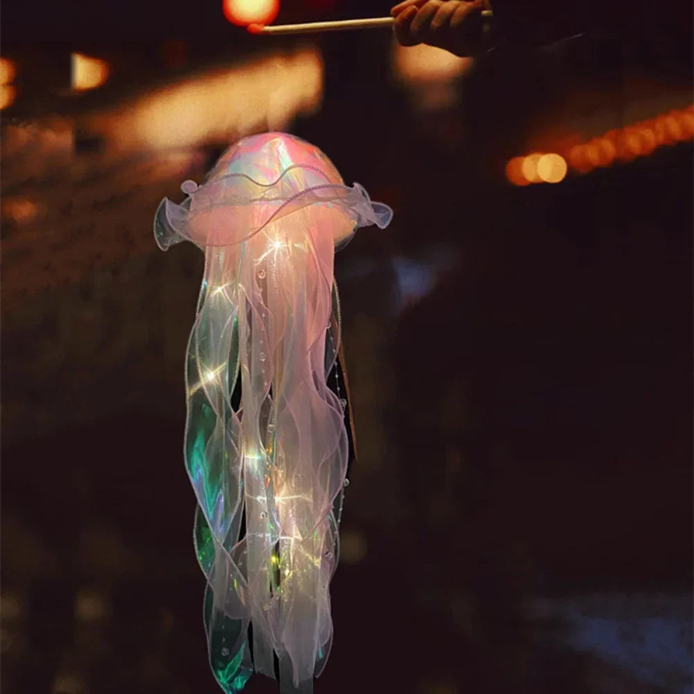 Jellyfish Lamp, Portable Flower Lamp, Girl Room Atmosphere Lamp, Bedroom Night Lamp, Home Decoration