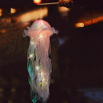 Jellyfish Lamp, Portable Flower Lamp, Girl Room Atmosphere Lamp, Bedroom Night Lamp, Home Decoration