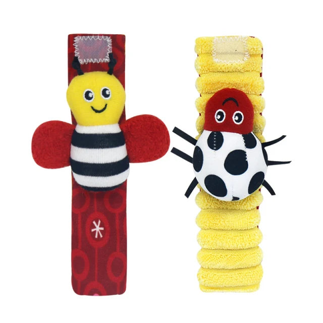 Games Plush Rattle Socks Stuffed Animal Wrist Rattle Baby Toys 0 3 6 12 Months