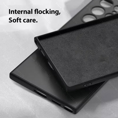 Original Liquid Silicone Case For Samsung Galaxy S24 S23 S22 S21 S25 Ultra A55 A54 A34 A14 A53 A52 Phone Accessories Soft Cover