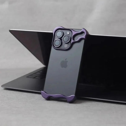 Aluminum Alloy Bumper Case for iPhone 16, 16 Pro, 16 Plus, 16 ProMax, 13-15 Pro Max & Plus with Lens Film Shield