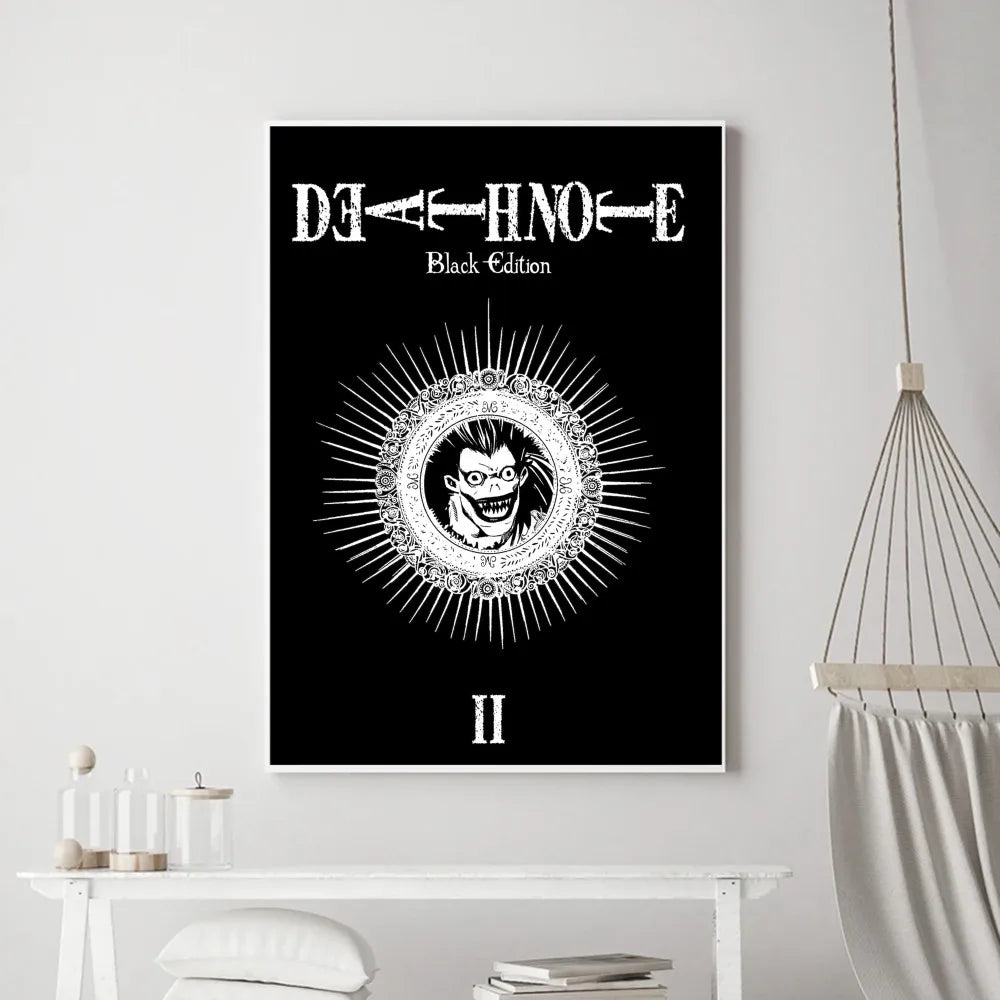 Hot Anime Death Note Poster Prints Poster Wall Painting Bedroom Living Room Wall Bar Restaurant Sticker Small