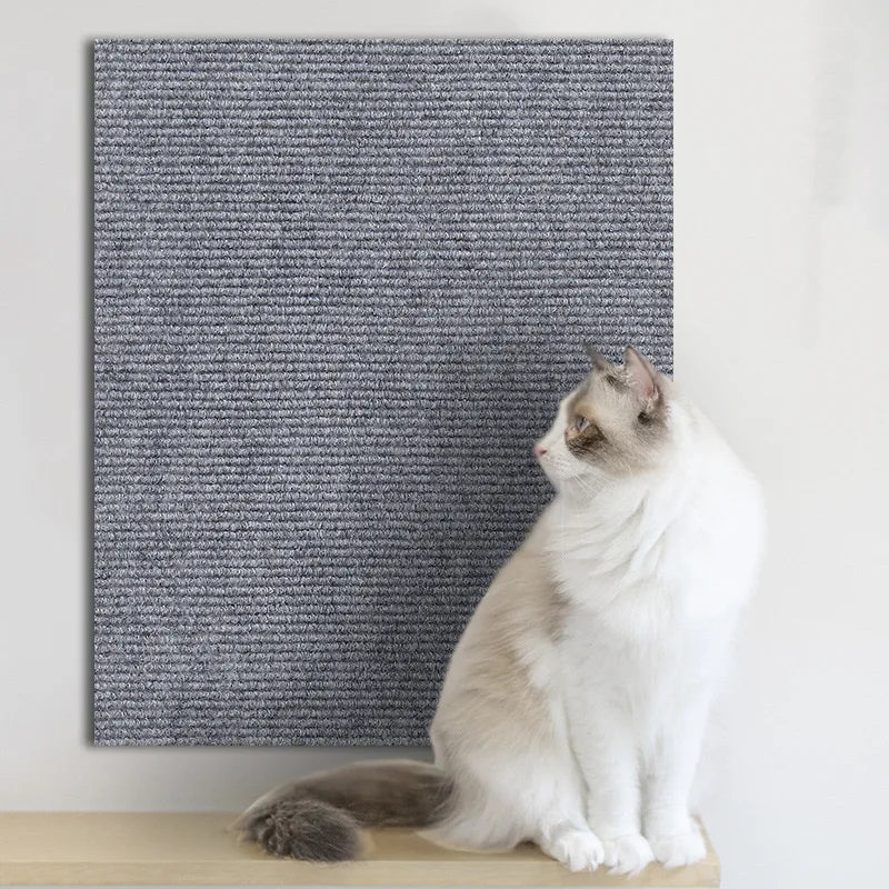 Self-Adhesive Cat Scratch Protector – Trimmable Carpet Mat for Sofa and Wall, Anti-Scratch Furniture Guard