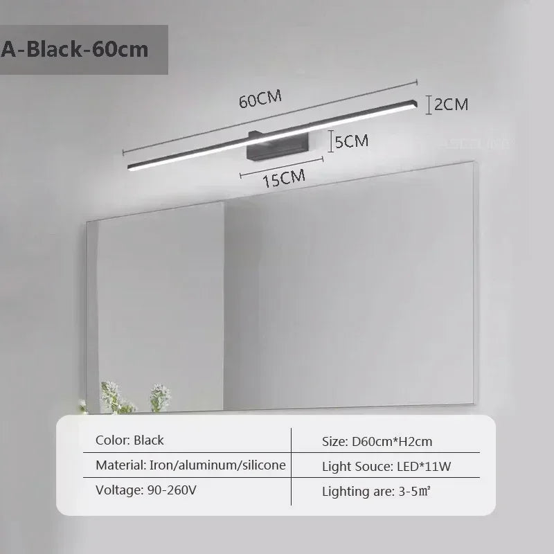 Modern LED Wall Lamp, Sleek Strip Light for Indoor Spaces