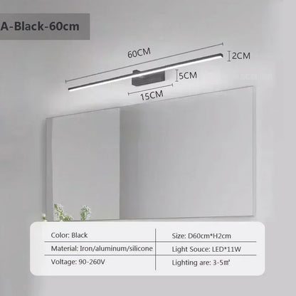 Modern LED Wall Lamp, Sleek Strip Light for Indoor Spaces