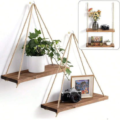 Wooden Hanging Shelf