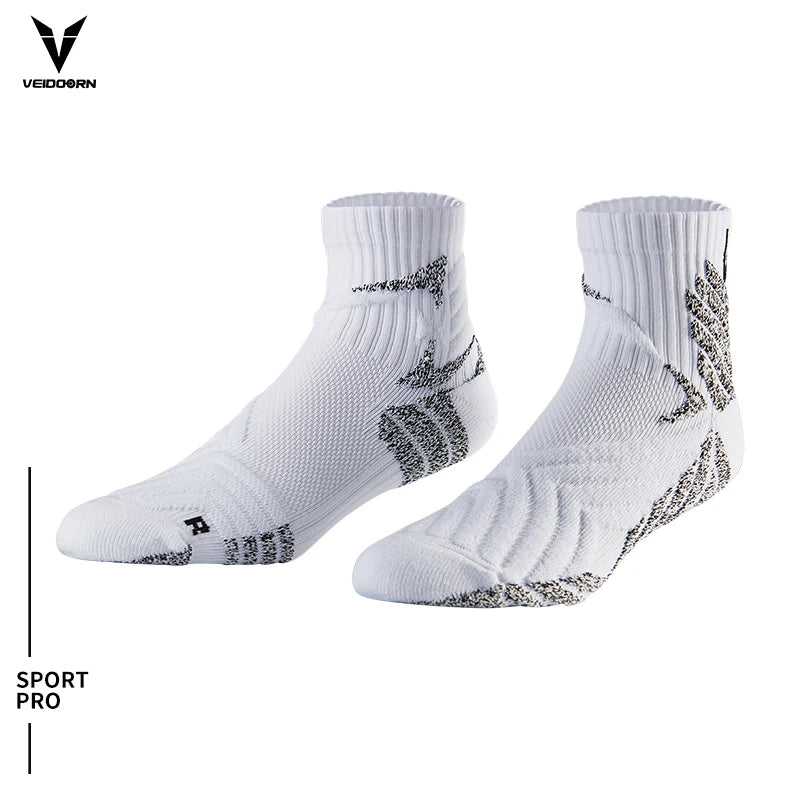Professional Short Basketball Socks for Men Women Thicken Non Slip Soccer Golf Wear Running Socks Compression