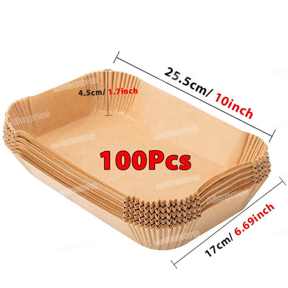Globetrek° AirFryer Liner: Disposable Paper Liner for Air Fryer