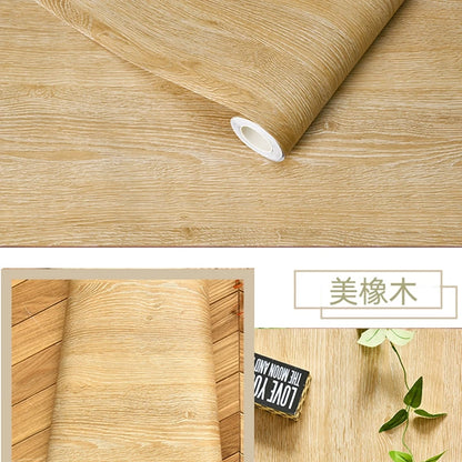 Modern Wood Stripe Home Wallpapers for Furnitures Wall Restore DIY Decorable Films PVC Self-adhesive Vinyl Wall Sticker in Rolls