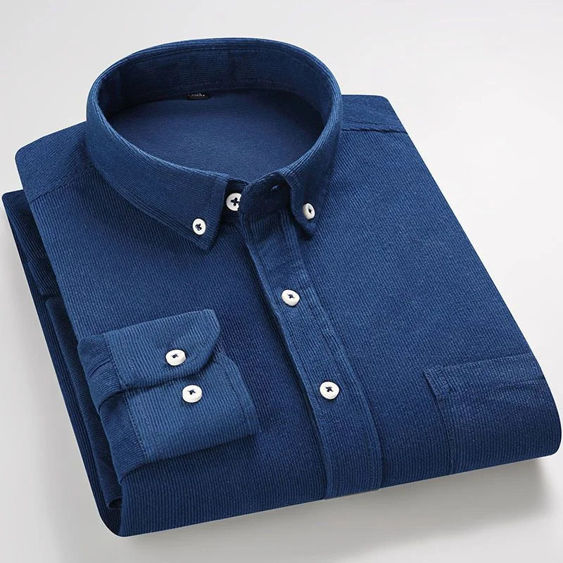 Harrison Fine Wale Cotton Corduroy Button-Up Shirt