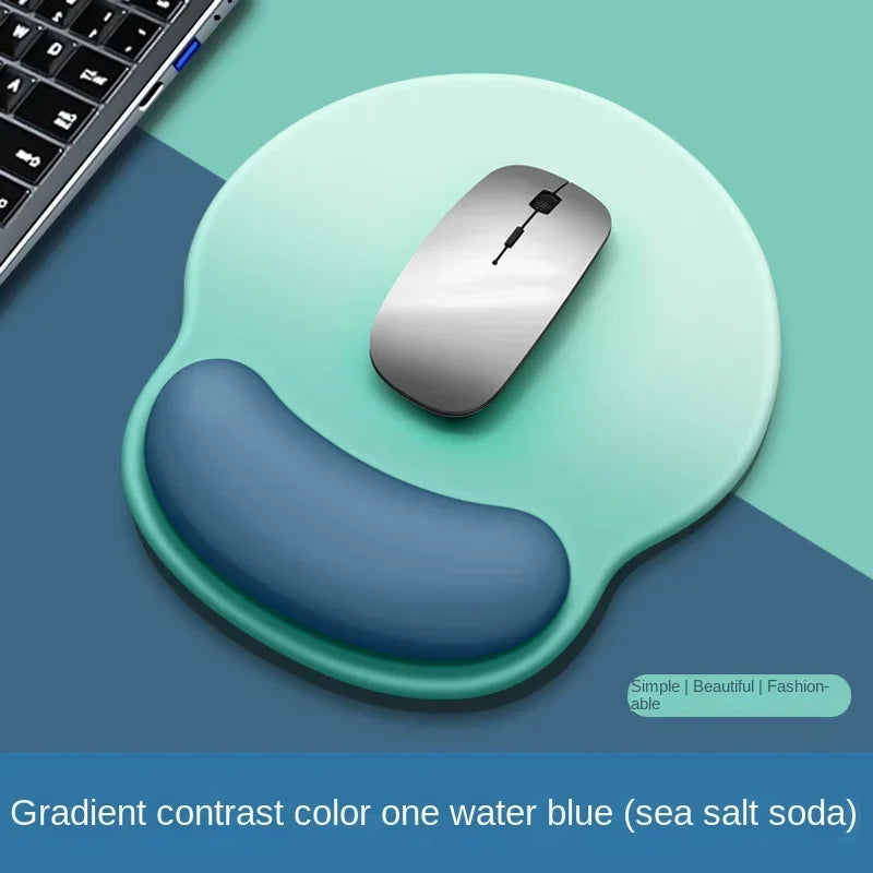 Gradient Mouse Pad with Logo - Female Wrist Support Silicone Pad