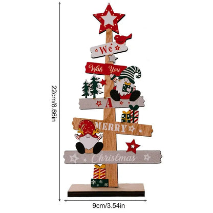 Desktop Christmas DIY Tree with Santa