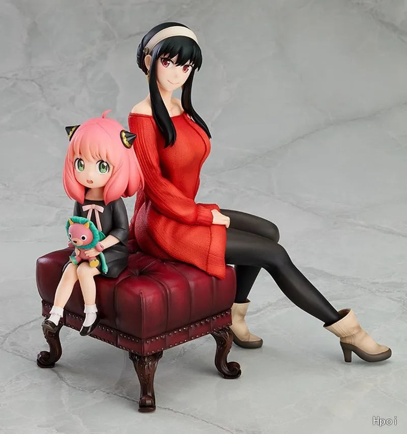 Anime Figure SPY×FAMILY Anya Alstreim Yor Forger Action Figure PVC Table Decoration Figure Model Toy Gift For Children 15CM
