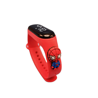 Marvel Spider-Man Children's Cartoon Fashion Watches Stitch Iron Man Electronic Digital LED Display Waterproof Holiday Gift Kids