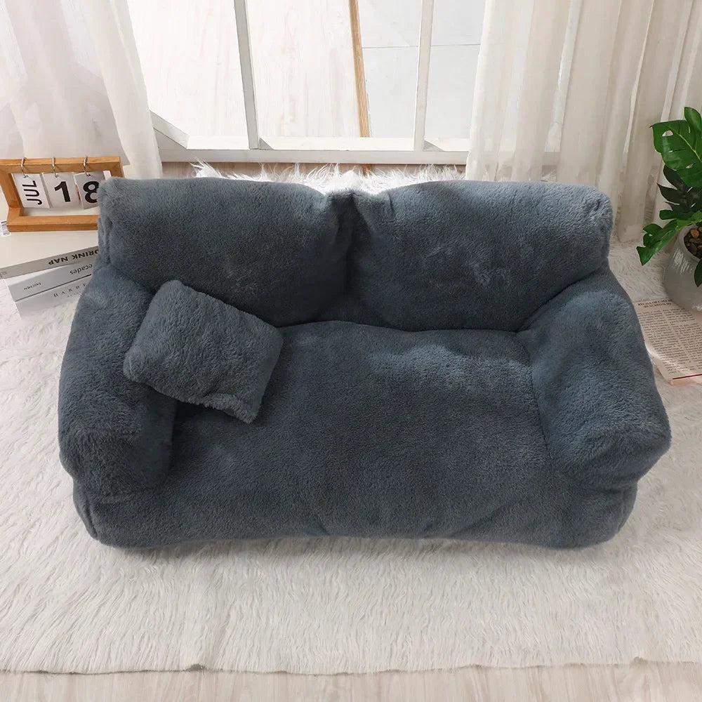 Cat sofa bed Plush Dog Sofa Beds Washable Warm Pet Dog Nest Cat Beds Thicken Comfortable Cushion Dog Sleep Cat Furniture