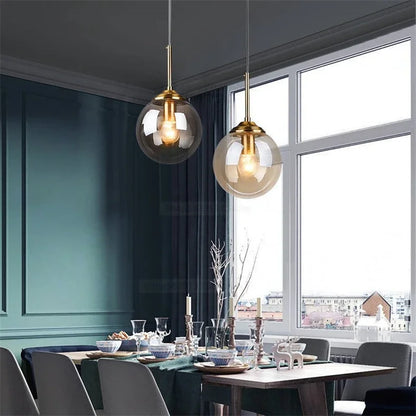 Nordic Glass Ball Pendant Light 
