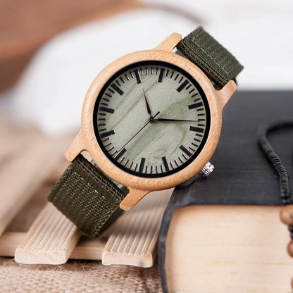 BOBO BIRD Bamboo Wood Couple Wristwatches