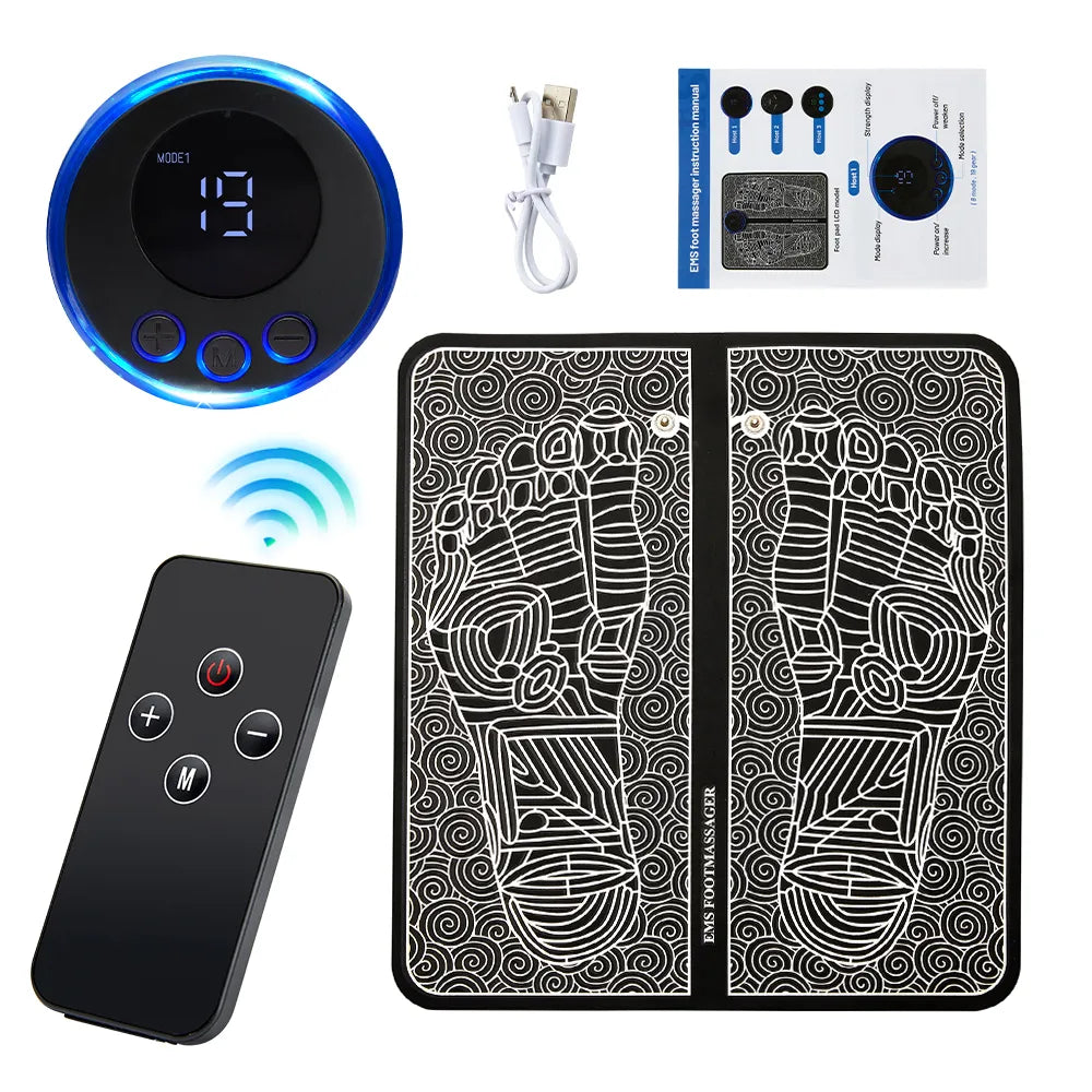 Mobile EMS Foot Massage Pad