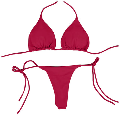 Beach Bliss Tie Bikini - Halter Neck Tie Bikini