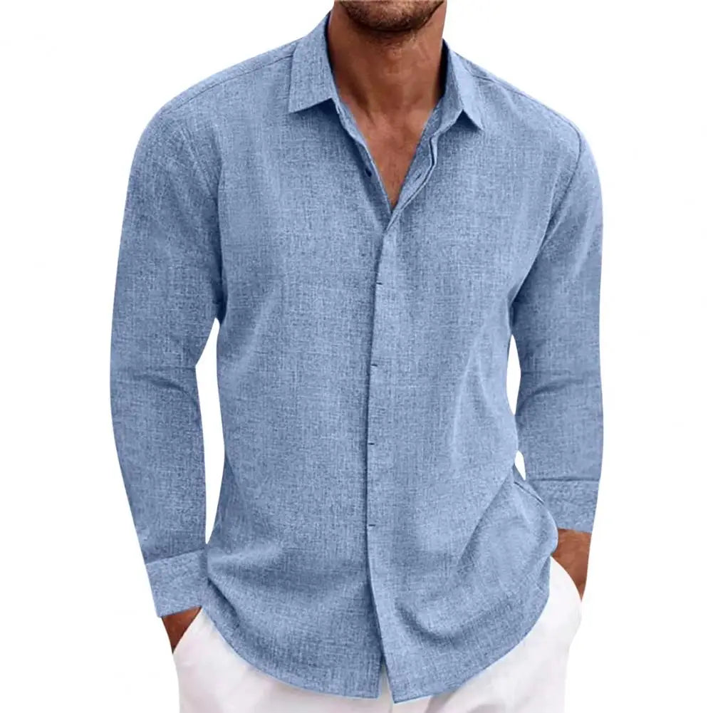 Claudio - Elegant Long-sleeved Men's Classic Style Shirt