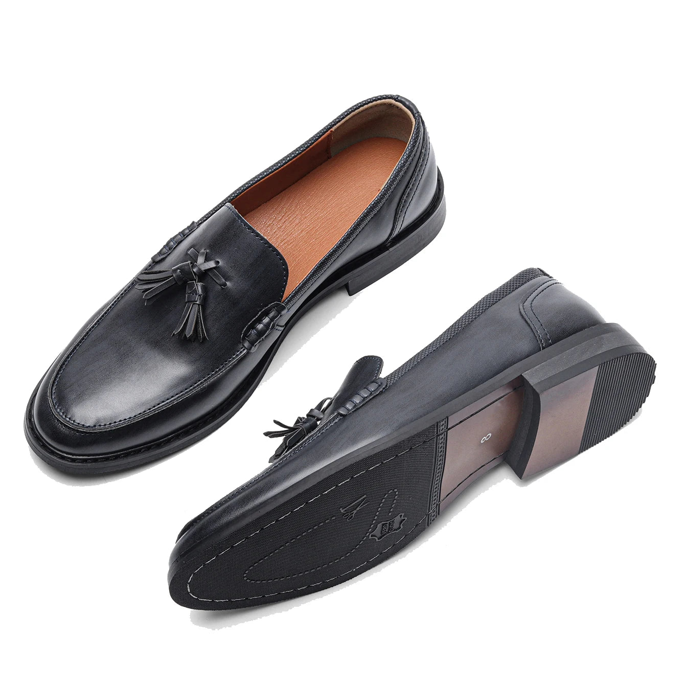 Xajzpa Italy Style Man Casual Shoes Comfortable Fashion Luxury loafers Men Leather Shoes