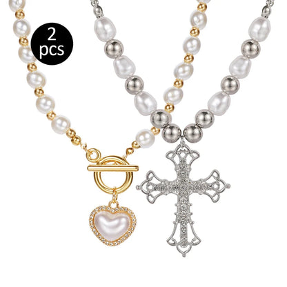 Stainless Steel Heart Necklace – 2025 Trend