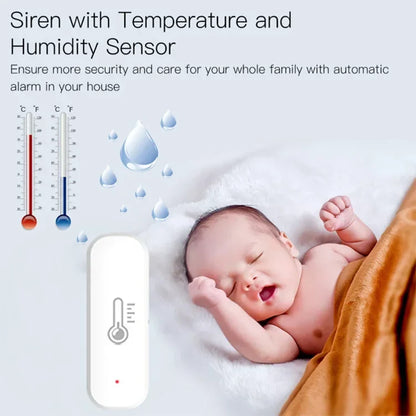 Wifi Temperature And Humidity Sensor Indoor Thermometer For Kids Room or Home Office