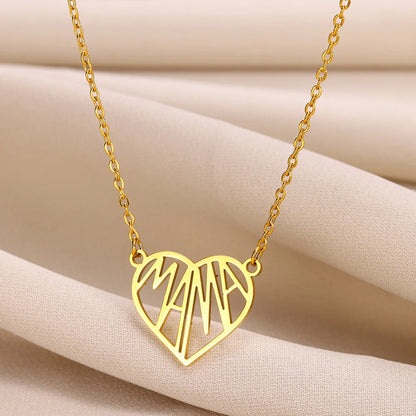 Stainless Steel Heart Necklace – 2025 Trend