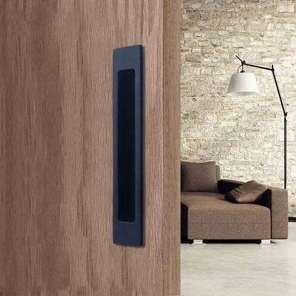 Rustic Modern Cabinet Hardware Collection 10" Modern Rectangular Flush Pull  by Emtek