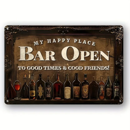Vintage Metal Tin Poster BBQ Beer Bar Retro Metal Tin Signs Posters Plate Wall Decor for Bar Restaurant Cafe Clubs Retro Plaque