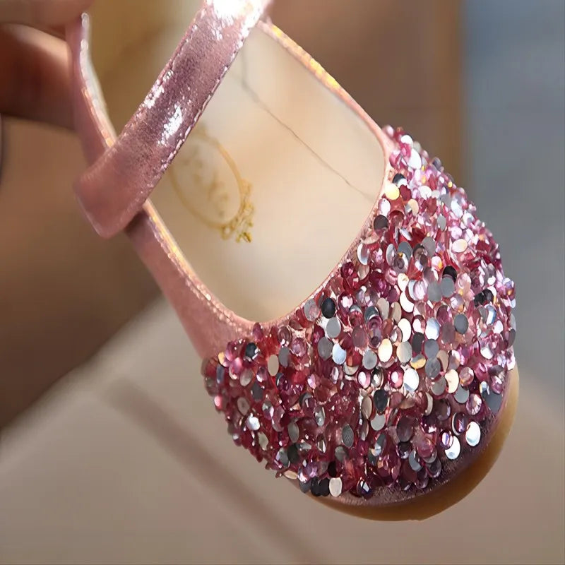 Destiny Baby Girls Glitter Dance Shoes Casual Sandals