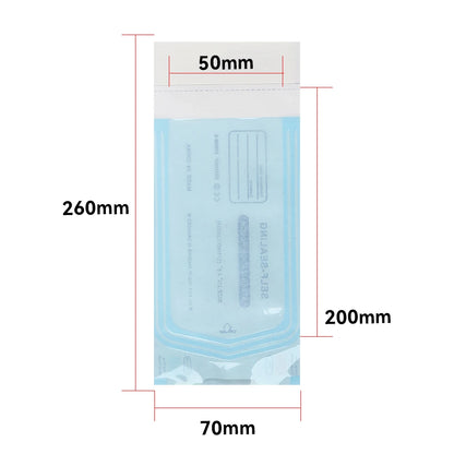 200pcs/bag Self-sealing Sterilization Pouches Bags 5 Sizes Medical-grade Bag Disposable Nail Art Tattoo Accessories